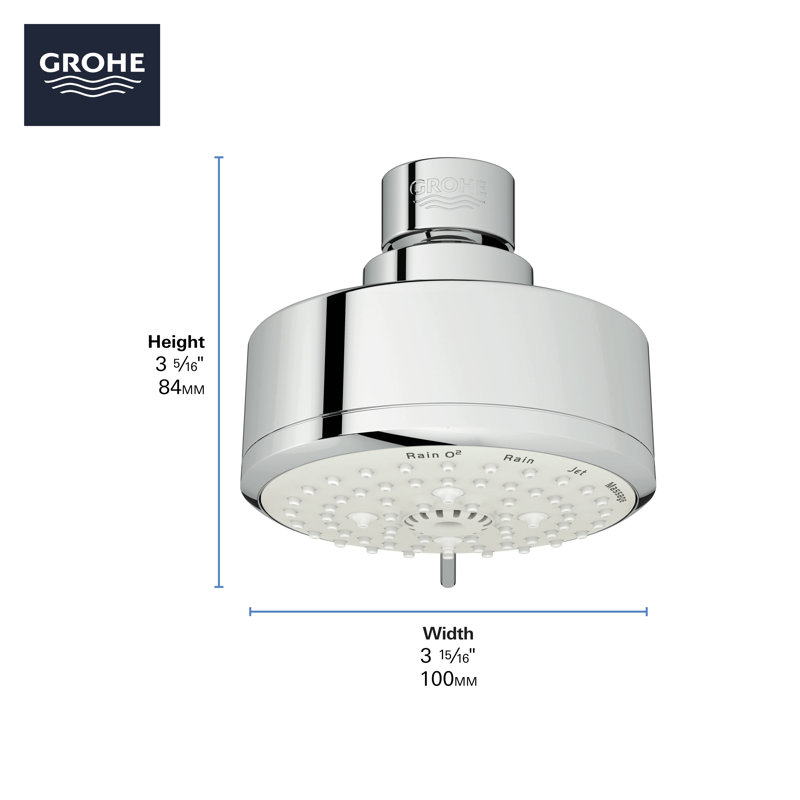 Cosmopolitan Pressure Balance Rain Shower Set, Starlight Chrome