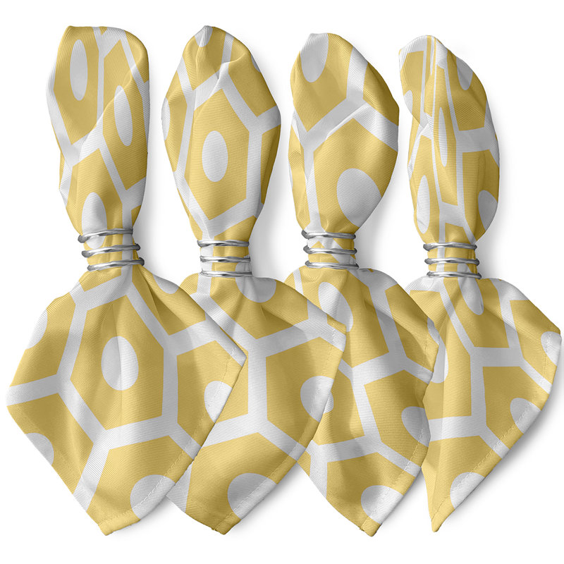 Serviette Alyrica, L 18 po x L 18 po, Citron