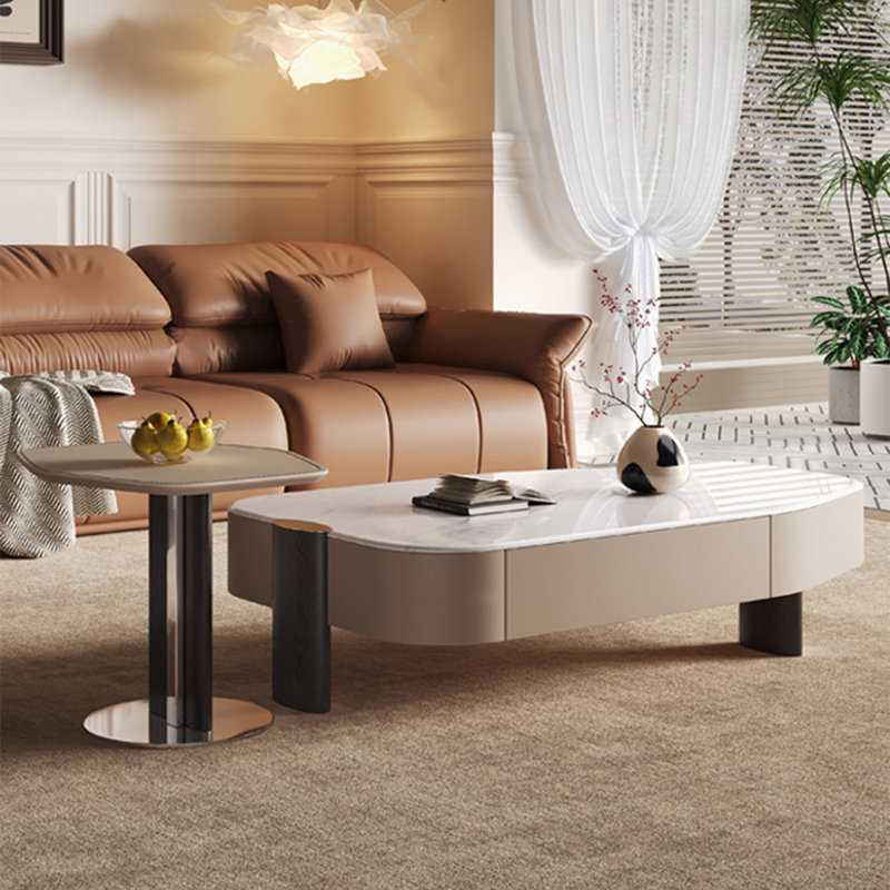 Table basse simple en pierre micro-cristalline