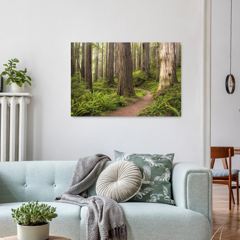 «Lost World», reproduction d'art contemporain de paysage forestier contemporain, 24" H x 36" W