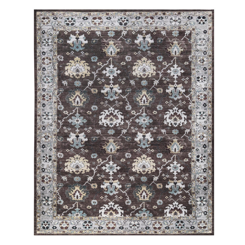 Tapis d'intérieur 100% floral Flara, Rectangle 12 pi x 15 pi