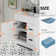 Breonica 30" Single Bathroom Vanity with Ceramic Sink Top, Zinc Alloy Faucet, Soft-Close Doors