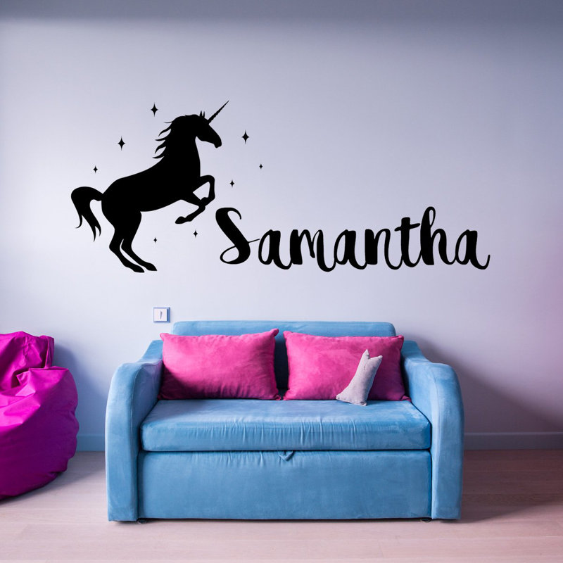 Wall Decal, 11" H x 22" W, Black