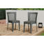 Ensemble de 2 chaises en rotin avec quatre pieds robustes-19984119