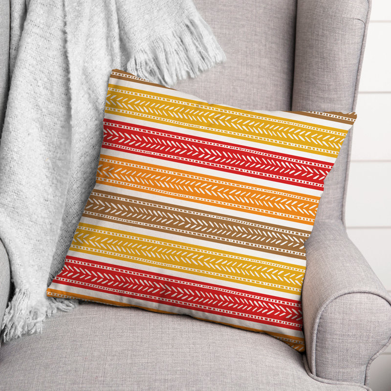 Striped Reversible Throw Pillow, 20" x 20"