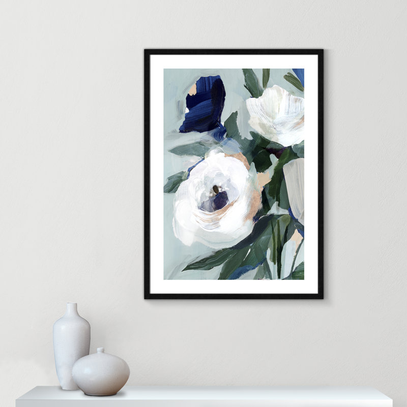 Printemps éternel I - Cadre photo, reproduction d'art sur papier, H 35,5 po x l 25,5 x P 0,75 po, Papier avec cadre noir