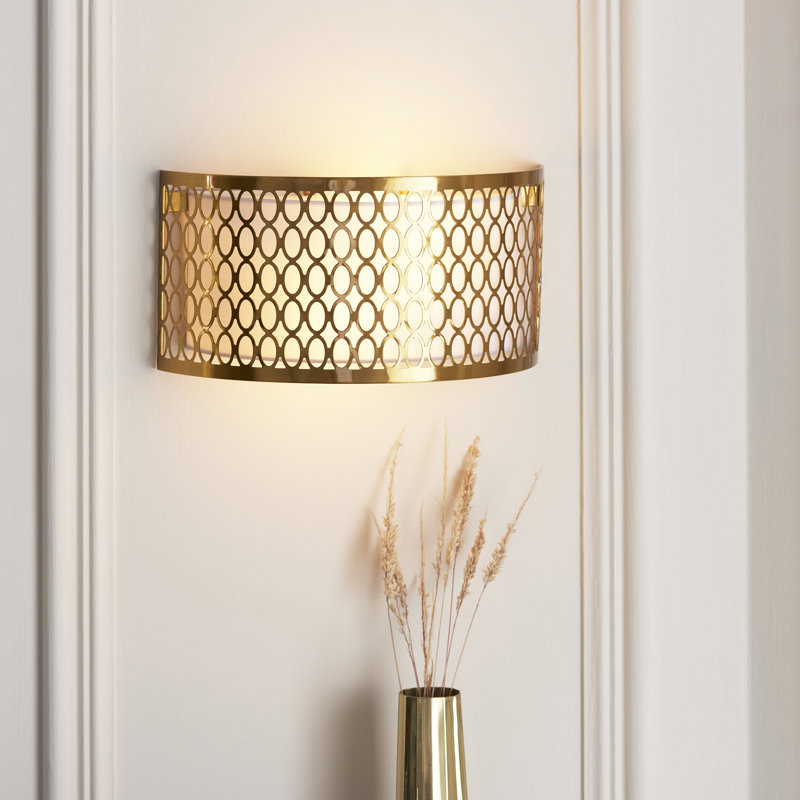 Erika 2 light Wall Light effect plate, Gold