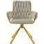 Helmville Tufted Velvet Metal Armchair (1Pcs)-1295454519