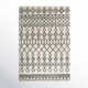 Navagio Moroccan Handmade Tufted Wool Ivory/Black Area Rug