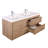 Azden 47" Wall-Mounted Double Bathroom Vanity Set-560448658