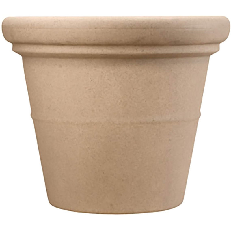 Dael Pot Planter, 15" H x 17" W x 17" D, Sandstone