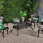 Expandable Dining Table - Aluminum In Copper Gloss Outdoor Areas Backyard, Porch, Deck, Patio Natural Color, Spacious Option With Finish Stylish Nuance