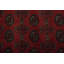 Geometric Red Oriental Afghan Rug 3x5