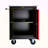 DOUBLE-DOOR Clapboardl MULTI-FUNCTION TOOL CART--BLAK&RED