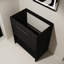 Meuble-lavabo de salle de bain de 76 cm (30 po), autoportant à 2 portes en chêne noir, contreplaqué à considérer. Meuble-lavabo de 76 cm (30 po), chêne à 2 portes, Symptom