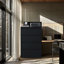 Classeur en métal Classic 4, mouvement de tiroir silencieux, extension pour utilisation dans un bureau, tiroirs