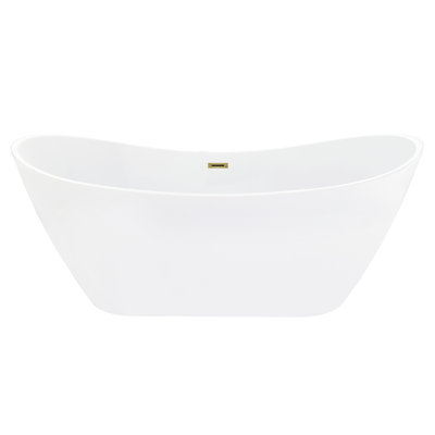 Vansza 67'' x 31.5'' Soaking Acrylic Bathtub