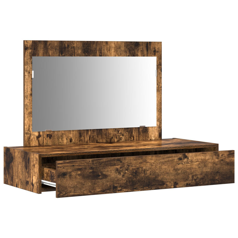 100 X 40 X 70 Cm Dressing Table, Smoked Oak