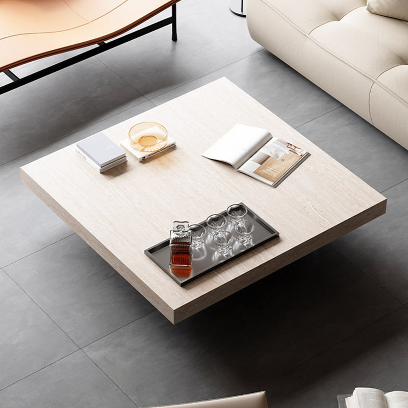 Table basse luxueuse en acrylique, H 13,8 po x L 39,4 po x l 39,4 po