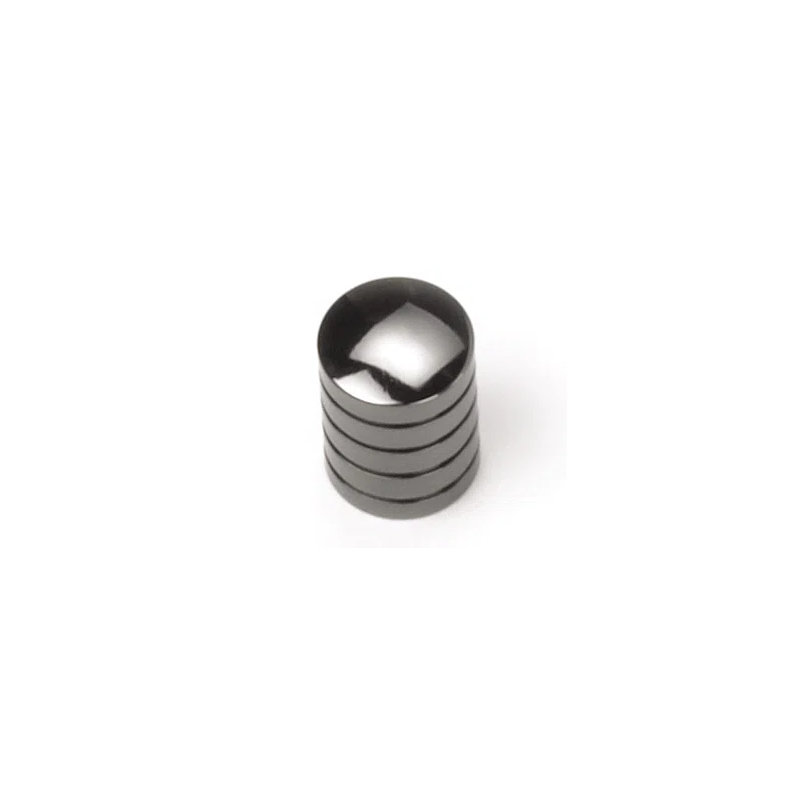 (5 Pack) 5/8 inch Delano Cylinder Knob, Black Nickel