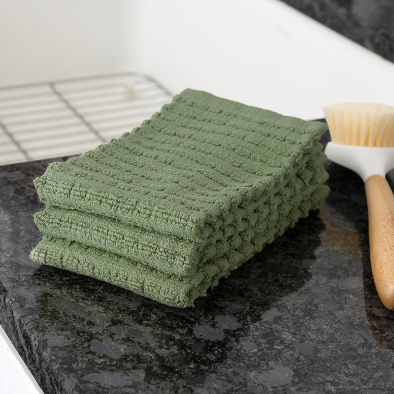 Cotton Waffle Dish Cloth Kitchen Towel, Juniper