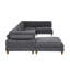 Canapé modulaire à large assise en velours côtelé-153847016