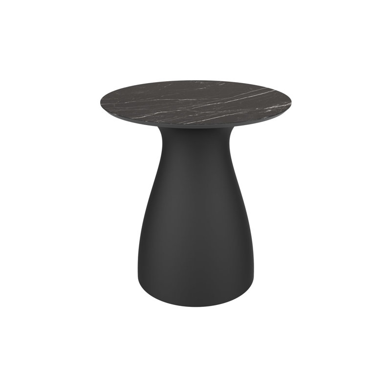 Baobab Round Accent Table, Black
