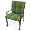 Coussin de chaise d'extérieur 22 "x 44" avec attaches et boucle-1757446197
