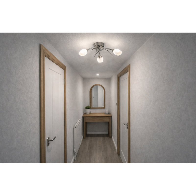 ALBANY 3 LIGHT SEMI FLUSH PENDANT
