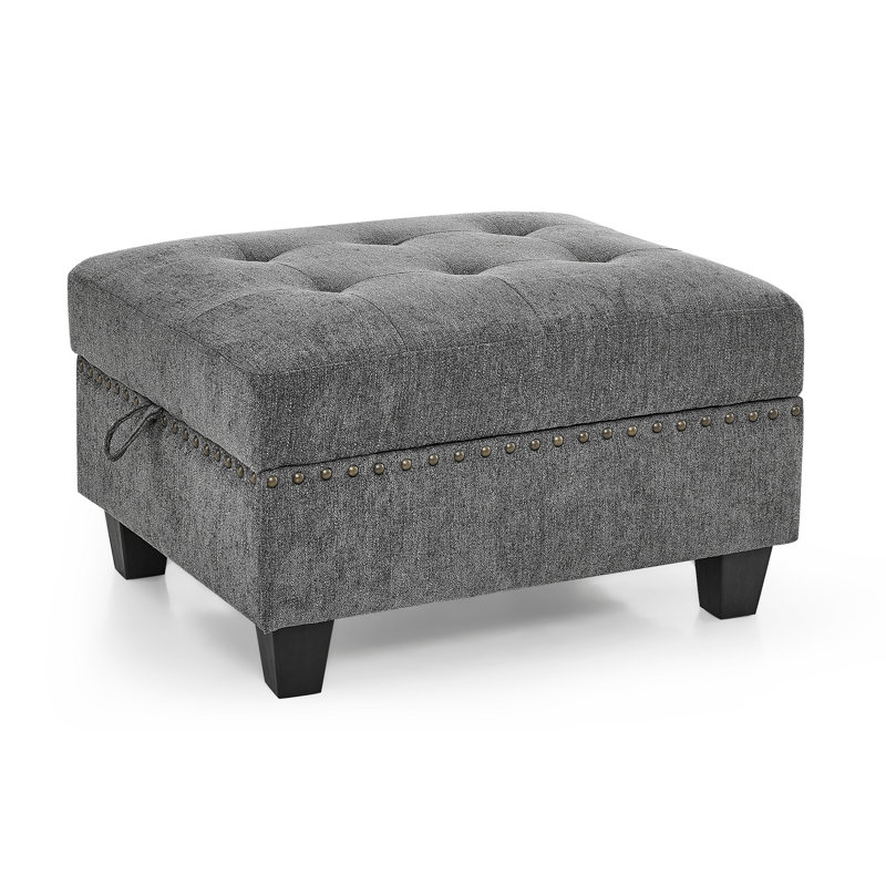 Canapé-lit modulaire en chenille gris