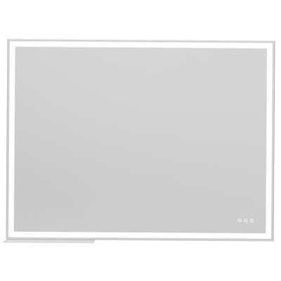 48x36 inch LED Bathroom Vanity Mirror Wall Mounted Adjustable White/Warm/Natural Lights Anti-Fog Touch Switch with Memory Modern Smart Large Bathroom Mirrors