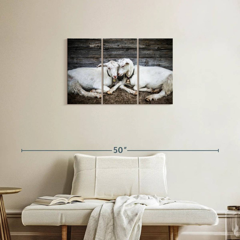 Brampt Goat Love, 20" H x 33" W