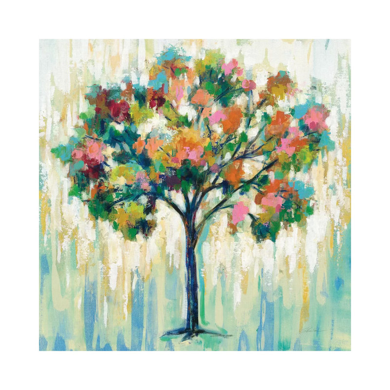«Blooming Tree» par Silvia Vassileva - impression, H 37 po x l 37 po x P 1,5 po, Toile tendue, Aucun mat
