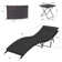 2-Piece Foldable "S"-Shaped Reclining Chaise Lounge Set With Adjustable Backrest And Foldable Rattan Coffee Table