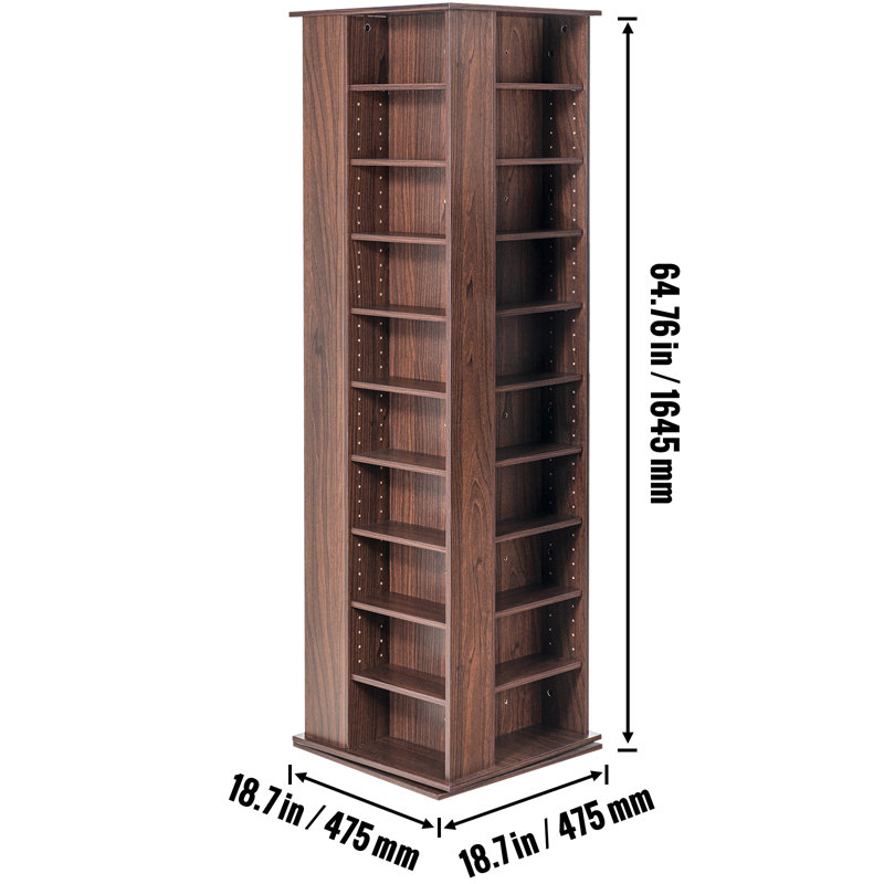 Wood 12.7cm H Media Shelves