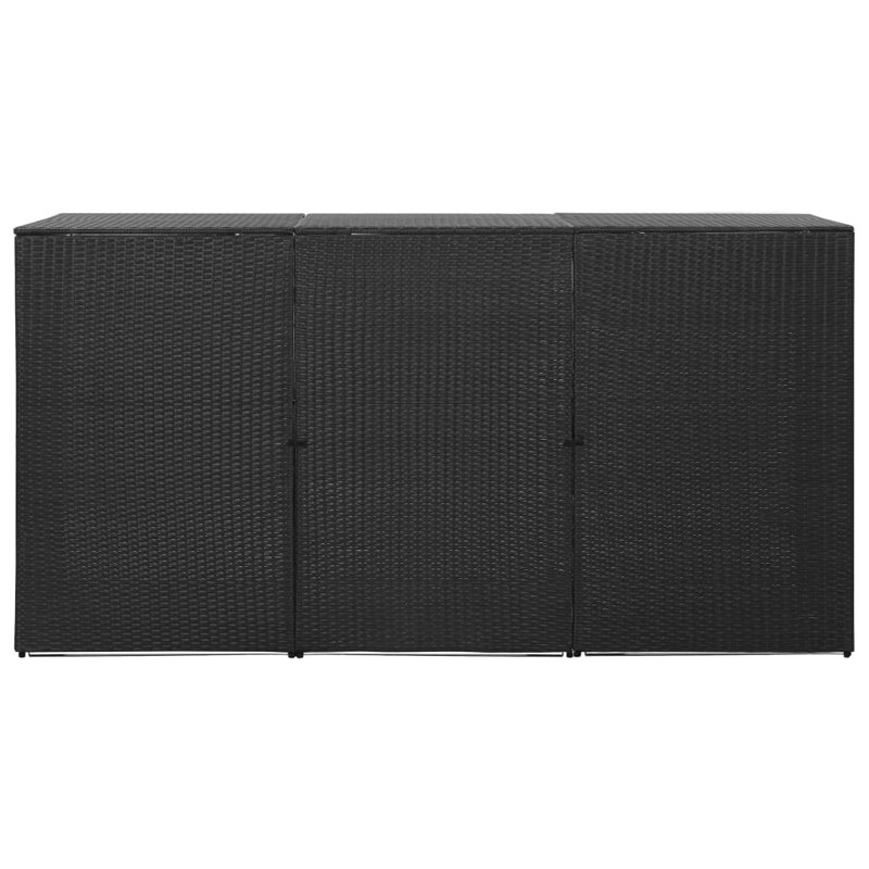 Cloelia 7.5 ft. W x 2.6 ft. D Plastic Tool Shed, Black