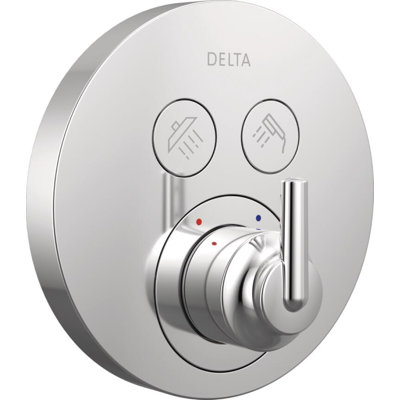Round Contemporary Push-Button Shower
