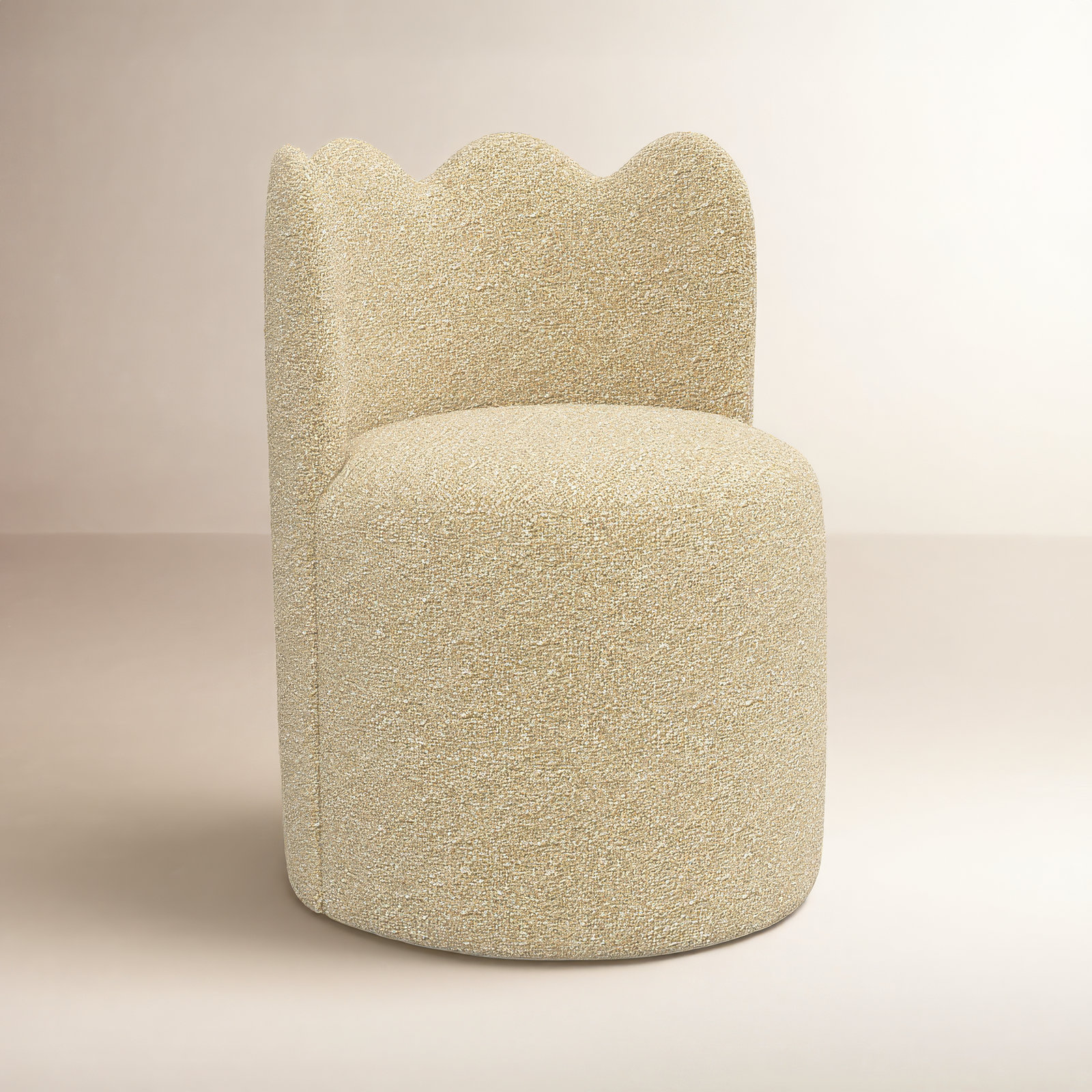 Dahlia Dining Chair, Classic Buff Boucle