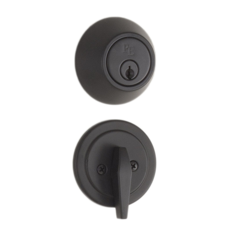 Verrou cylindrique simple, Noir mat