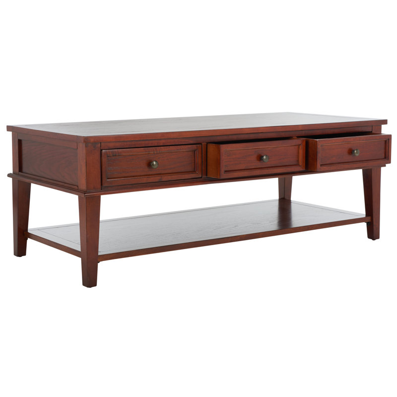 Table basse avec rangement Samira, Sépia