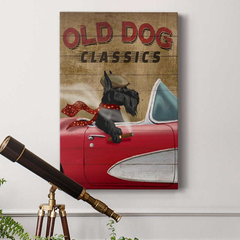 Old Dog Classics - Wrapped Canvas Print, 18" H x 12" W x 1" D