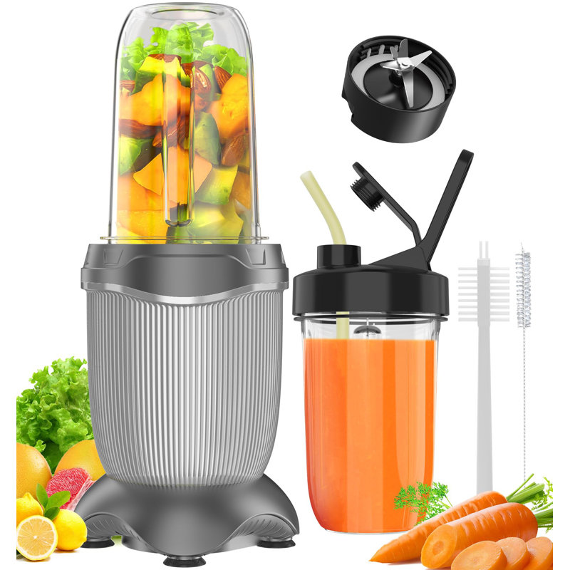 850W Upgraded Compact Smoothie Blender - Personal Blender with 26 Oz To-Go Cups and Spout Lids