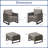 Nazime Outdoor Patio Chairs With Ottomans (Set Of 2)-958173750-958173755