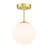 Andren Flush Light 1 Light Semi Flush Mount Ceiling Light, Globe Ceiling Light-1115016047