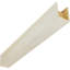 Poutre en bois taillé à la main AmeriCraft, à 3 côtés (poutre en U), l 7 1/2 po x H 3 1/2 po x L 60 po, finition marinée blanchie, pin teinté