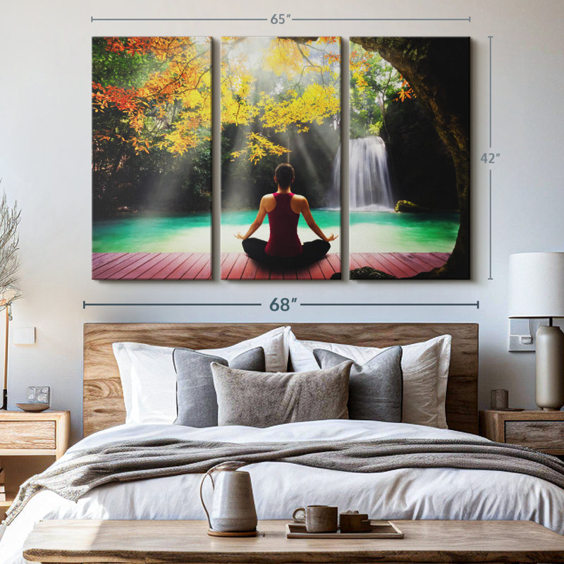 " Nature Zen Yoga ", 42" H x 65" W x 1.25" D