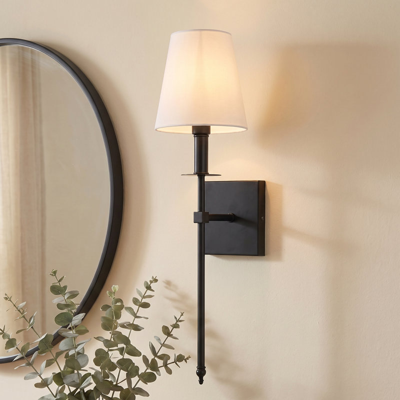 1 - Light Dimmable Wallchiere, Black