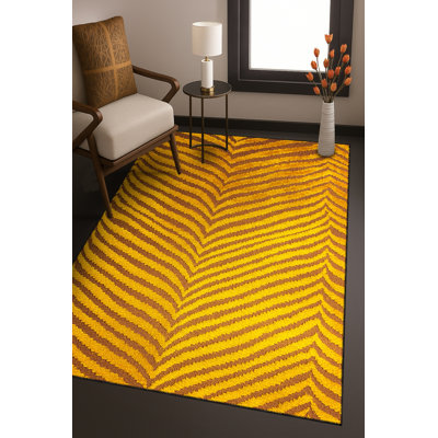 Tapis bleu tissé lavable rétro Mosso