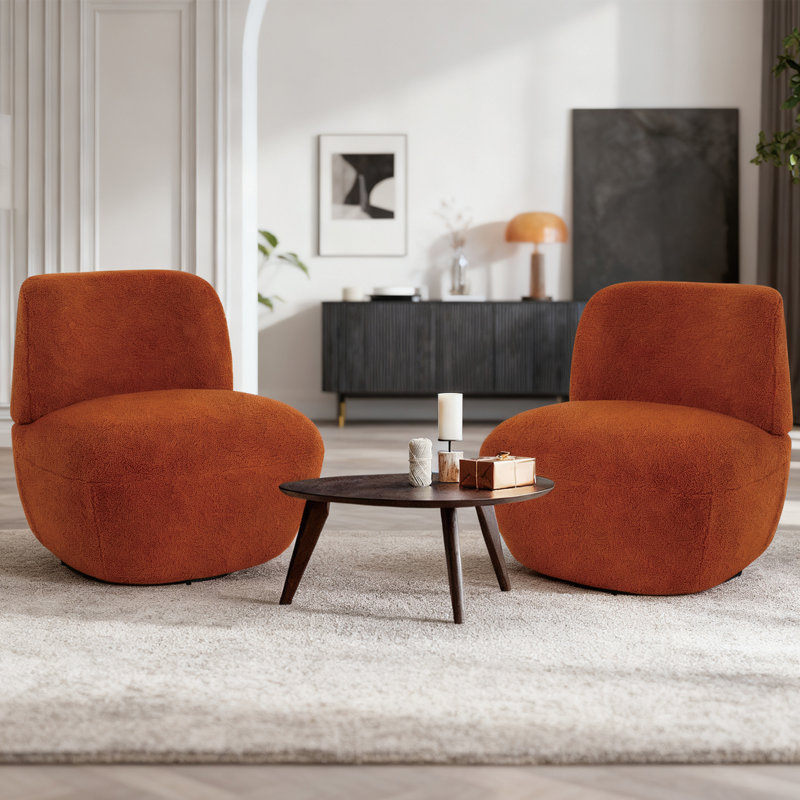 Fauteuil d'appoint Cozy, Orange