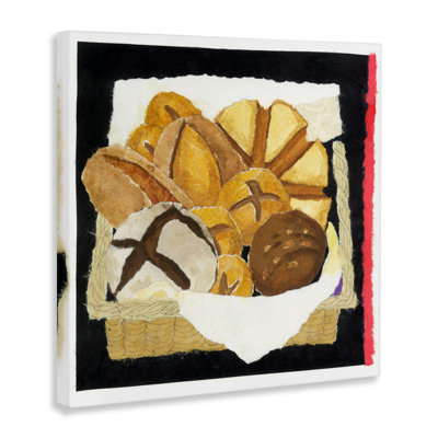 Boîte à pain et toile à rayures, design par Nancy Overton
